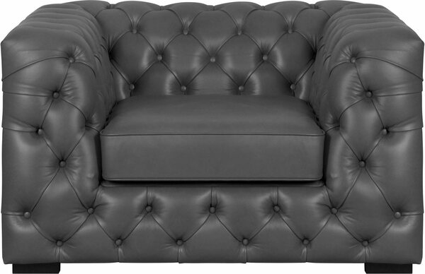 Bild 1 von Guido Maria Kretschmer Home&Living Chesterfield-Sessel Kalina, mit klassischer Chesterfield-Knopfheftung, Grau