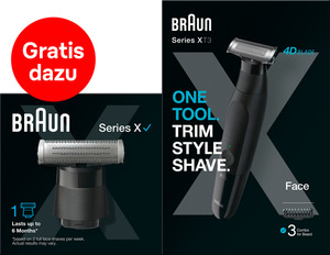 Braun Series XT3 Face Bartschneider + GRATIS Scherteil