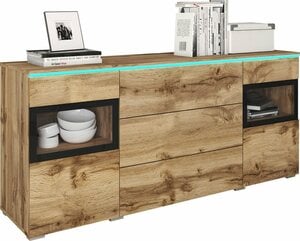 INOSIGN Sideboard Vera, Breite 150 cm, ohne Beleuchtung, Braun