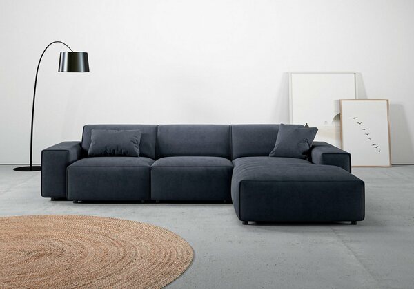 Bild 1 von Andas Ecksofa Glimminge, Breite 294, auch in Breitcord + Easy care-Bezug, Zierkissen, Blau