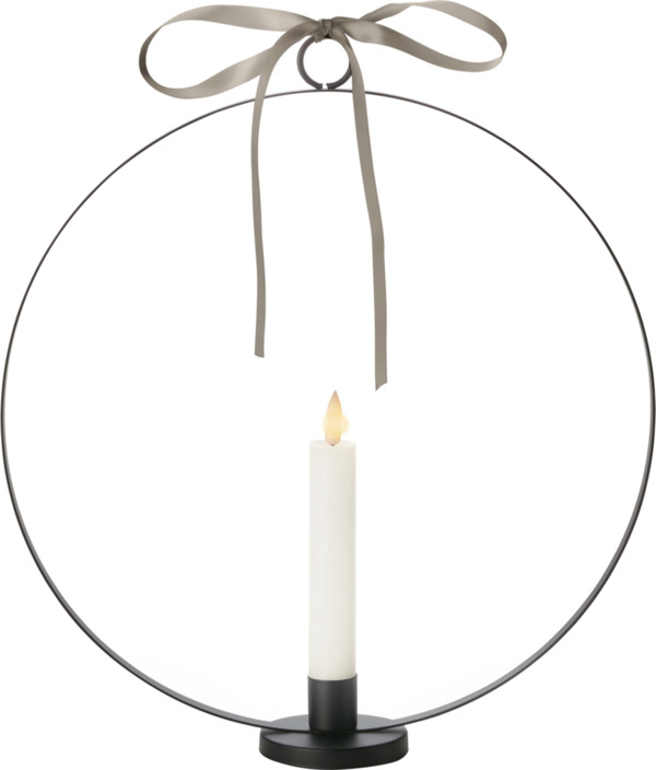 Bild 2 von IDEENWELT LED-Kerze mit Metallring