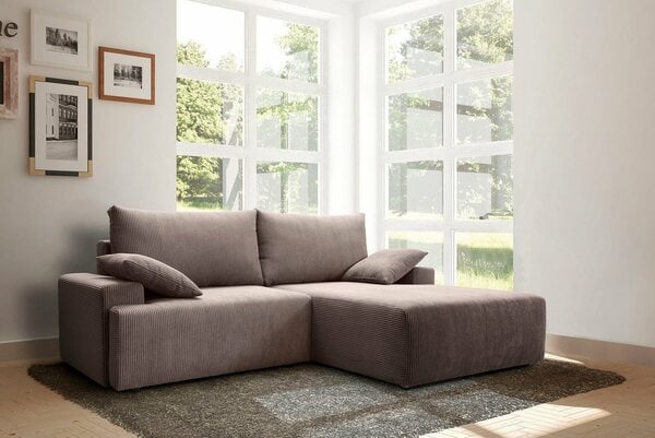 Bild 1 von Exxpo - sofa fashion Ecksofa Orinoko, inklusive Bettfunktion und Bettkasten in verschiedenen Cord-Farben, Braun