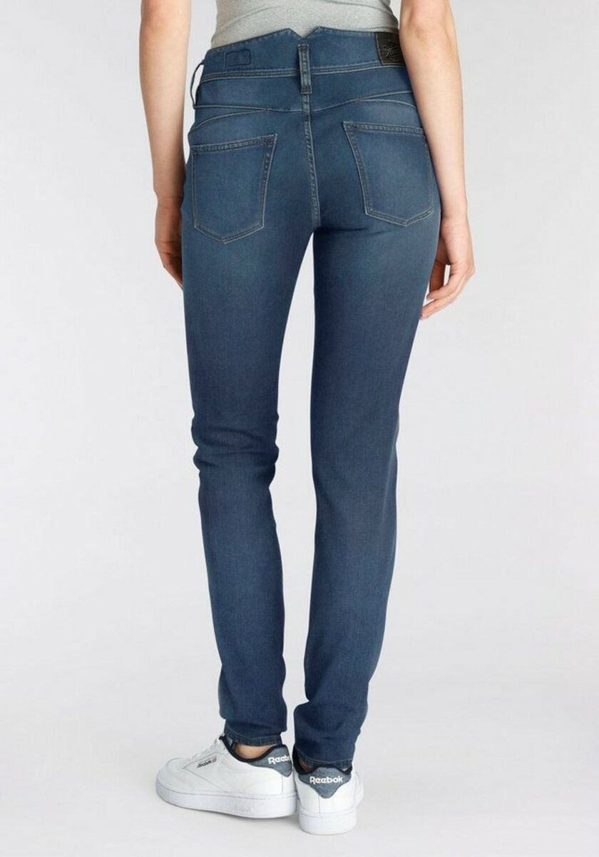 Bild 1 von Herrlicher Slim-fit-Jeans PEARL SLIM REUSED Nachhaltige Premium-Qualität enthält recyceltes Material, Blau