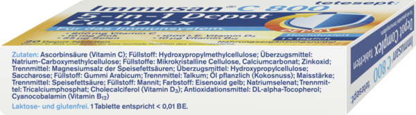 Bild 4 von tetesept Immusan C 800 5-in-1 Abwehr Complex