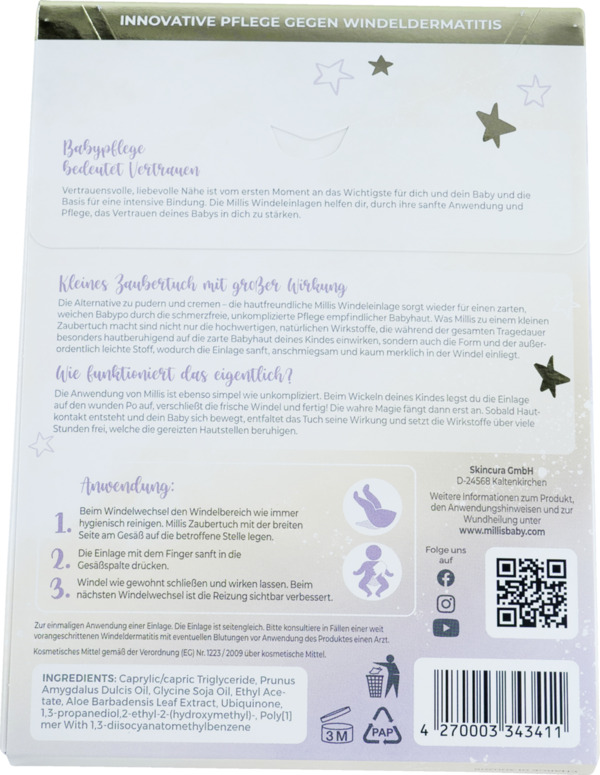 Bild 2 von Millis Millis Zaubertücher für die zarte Babyhaut im Windelbereich auf schnelle und sanfte Weise zu beruhig