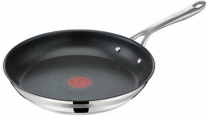 Tefal Bratpfanne Jamie Oliver Cook Smart, Edelstahl (1-tlg), Edelstahl,Antihaftversiegelung,Thermo-Signal,alle Herdarten,Induktion, Silberfarben