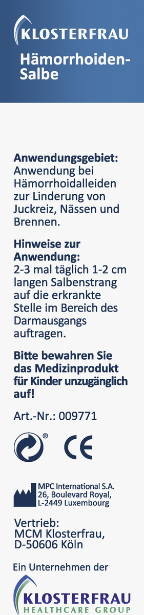 Bild 4 von Klosterfrau Hämorrhoiden-Salbe mit Hamamelis