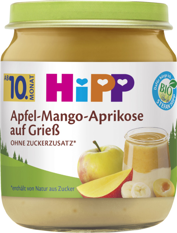 Bild 1 von HiPP Bio Apfel-Mango-Aprikose auf Grieß