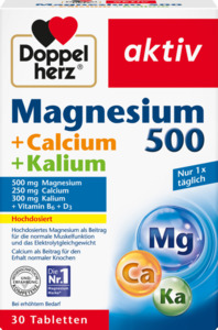 Doppelherz aktiv Magnesium 500 + Calcium + Kalium Tabletten