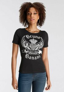 Bruno Banani T-Shirt Logo-Print NEUE KOLLEKTION, Schwarz