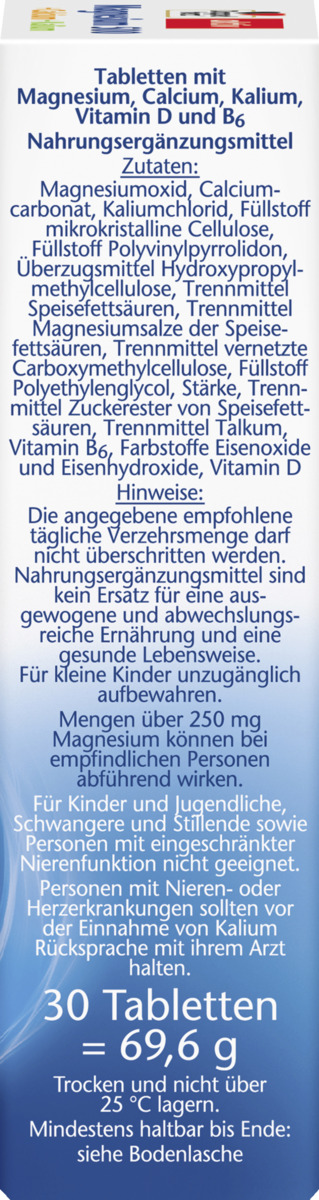 Bild 2 von Doppelherz aktiv Magnesium 500 + Calcium + Kalium Tabletten