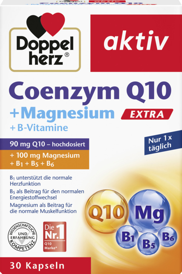 Bild 1 von Doppelherz aktiv Coenzym Q10 Extra + Magnesium + B-Vitamine