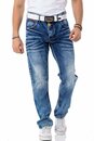 Bild 1 von Cipo & Baxx Regular-fit-Jeans, Blau