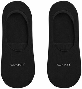 Gant Füßlinge (2-Paar) Invisible Socks Sneaker Socken (2-Paar), rutschfest u. unsichtbar, Schwarz