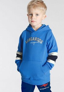 KangaROOS Kapuzensweatshirt Colorblocking, mit Streifen an den Ärmeln, für Mini Jungen, Blau