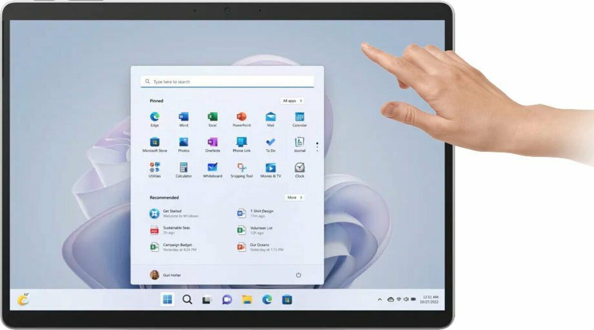 Bild 1 von Microsoft Surface Pro 9 Convertible Notebook (33,02 cm/13 Zoll, Microsoft SQ 3, Adreno, 128 GB SSD), Grau