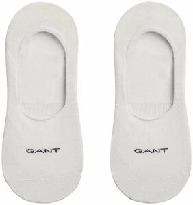 Gant Füßlinge (2-Paar) Invisible Socks Sneaker Socken (2-Paar), rutschfest u. unsichtbar, Weiß