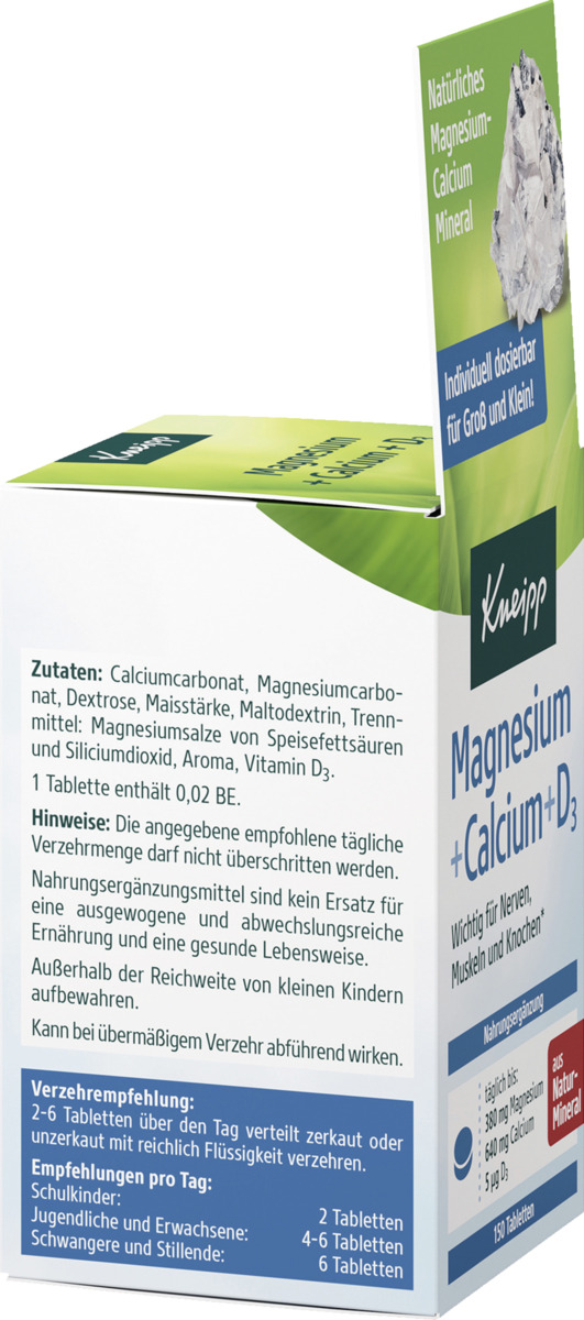 Bild 4 von Kneipp Magnesium + Calcium + D3 Tabletten