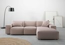 Bild 1 von Andas Ecksofa Glimminge, Breite 264, auch in Breitcord + Easy care-Bezug, Zierkissen, Rosa