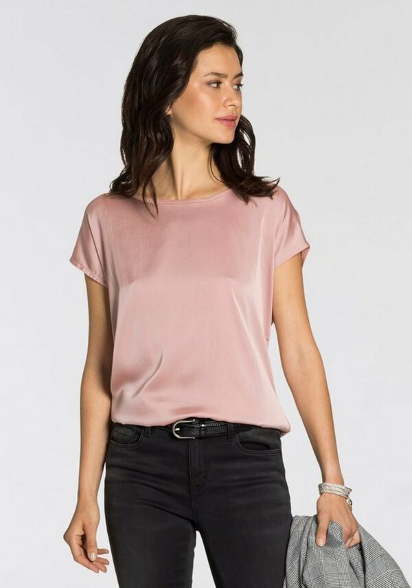 Bild 1 von Laura Scott Shirtbluse aus Satin und Jersey - NEUE KOLLEKTION, Rosa