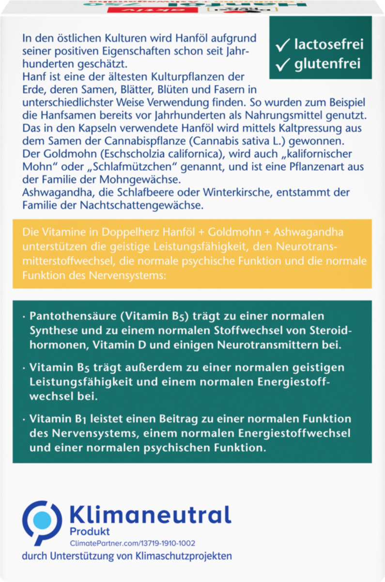 Bild 4 von Doppelherz Hanföl 750 Kapseln