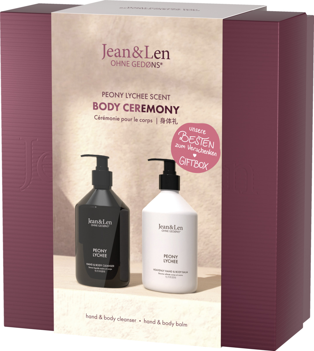 Bild 1 von Jean&Len Body Ceremony Pfingstrose Lychee Geschenkset