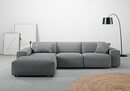 Bild 1 von Andas Ecksofa Glimminge, Breite 294, auch in Breitcord + Easy care-Bezug, Zierkissen, Grau