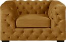 Bild 1 von Guido Maria Kretschmer Home&Living Chesterfield-Sessel Kalina, mit klassischer Chesterfield-Knopfheftung, Goldfarben