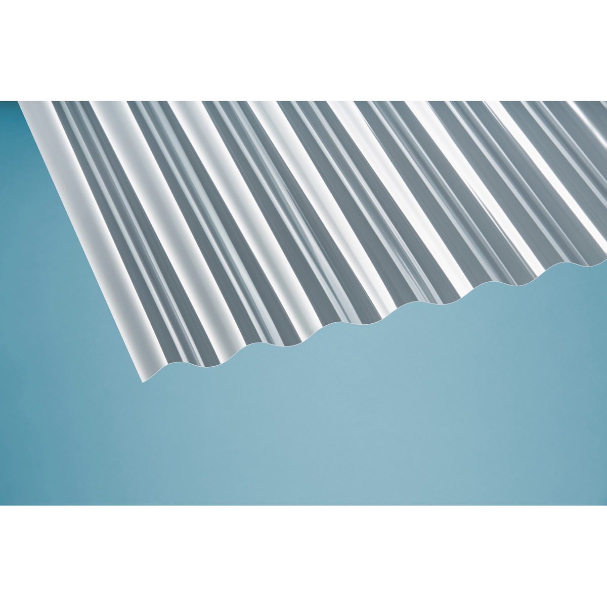 Bild 1 von Gutta PET-Wellplatte 'Sinus' klar 250 x 90 cm