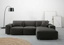 Bild 1 von Andas Ecksofa Glimminge, Breite 264, auch in Breitcord + Easy care-Bezug, Zierkissen, Schwarz