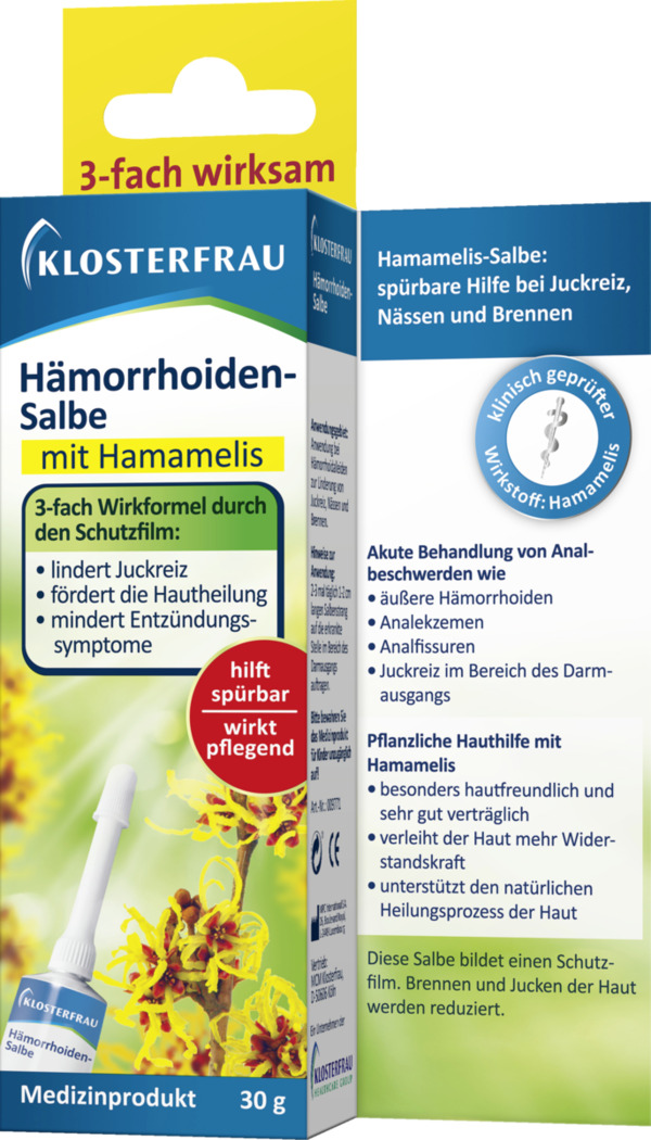 Bild 3 von Klosterfrau Hämorrhoiden-Salbe mit Hamamelis