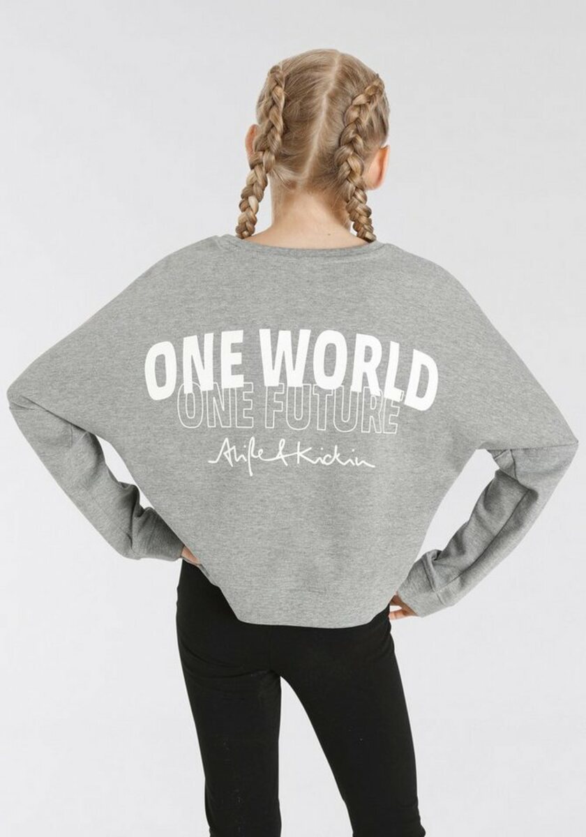 Bild 1 von Alife & Kickin Fledermausshirt mit coolem Rückendruck NEUE MARKE! Alife & Kickin für Kids., Grau