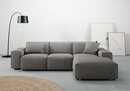 Bild 1 von Andas Ecksofa Glimminge, Breite 264, auch in Breitcord + Easy care-Bezug, Zierkissen, Grau