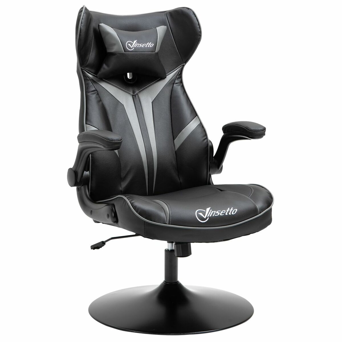 Bild 1 von Vinsetto Gaming Stuhl Ergonomischer Computerstuhl mit Wippenfunktion Drehstuhl höhenverstellbar Stah