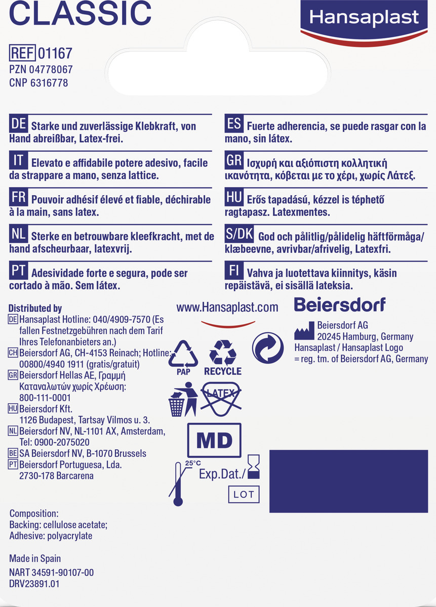 Bild 2 von Hansaplast Classic Fixierpflaster