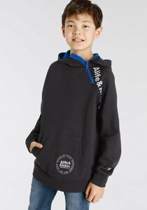 Alife & Kickin Kapuzensweatshirt für Jungen, mit seitlichem Reißverschluß, Schwarz