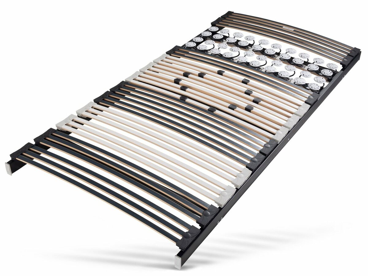 Bild 1 von Teiltellerlattenrost »Lattenrost Müritz, ideal für Doppelbetten geeignet«, DELAVITA, Kopfteil nicht verstellbar, Fußteil nicht verstellbar, Perfekt für alle Seitenschläfer, Weiß