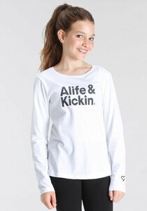 Alife & Kickin Langarmshirt mit Logo Druck NEUE MARKE! Alife & Kickin für Kids., Weiß
