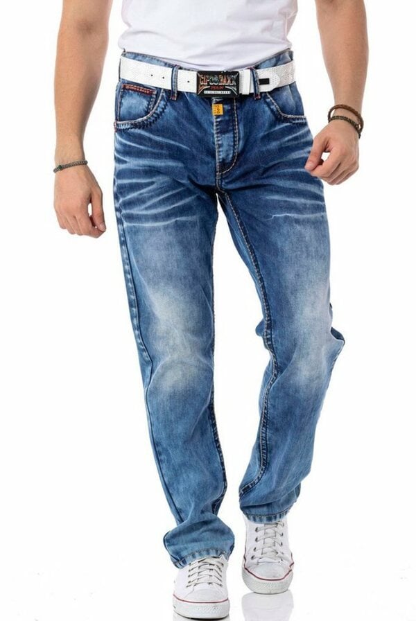 Bild 1 von Cipo & Baxx Regular-fit-Jeans, Blau