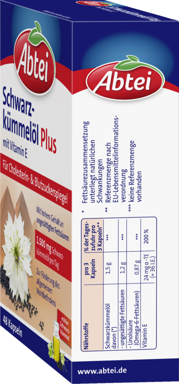 Bild 2 von Abtei Schwarzkümmelöl Plus Kapseln