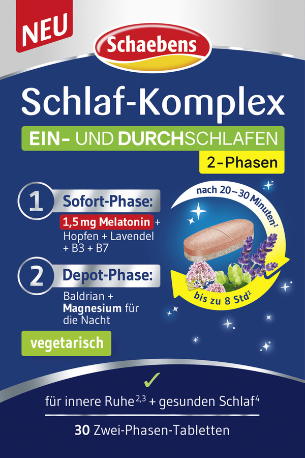 Bild 1 von Schaebens Schlaf-Komplex 2-Phasen-Tabletten