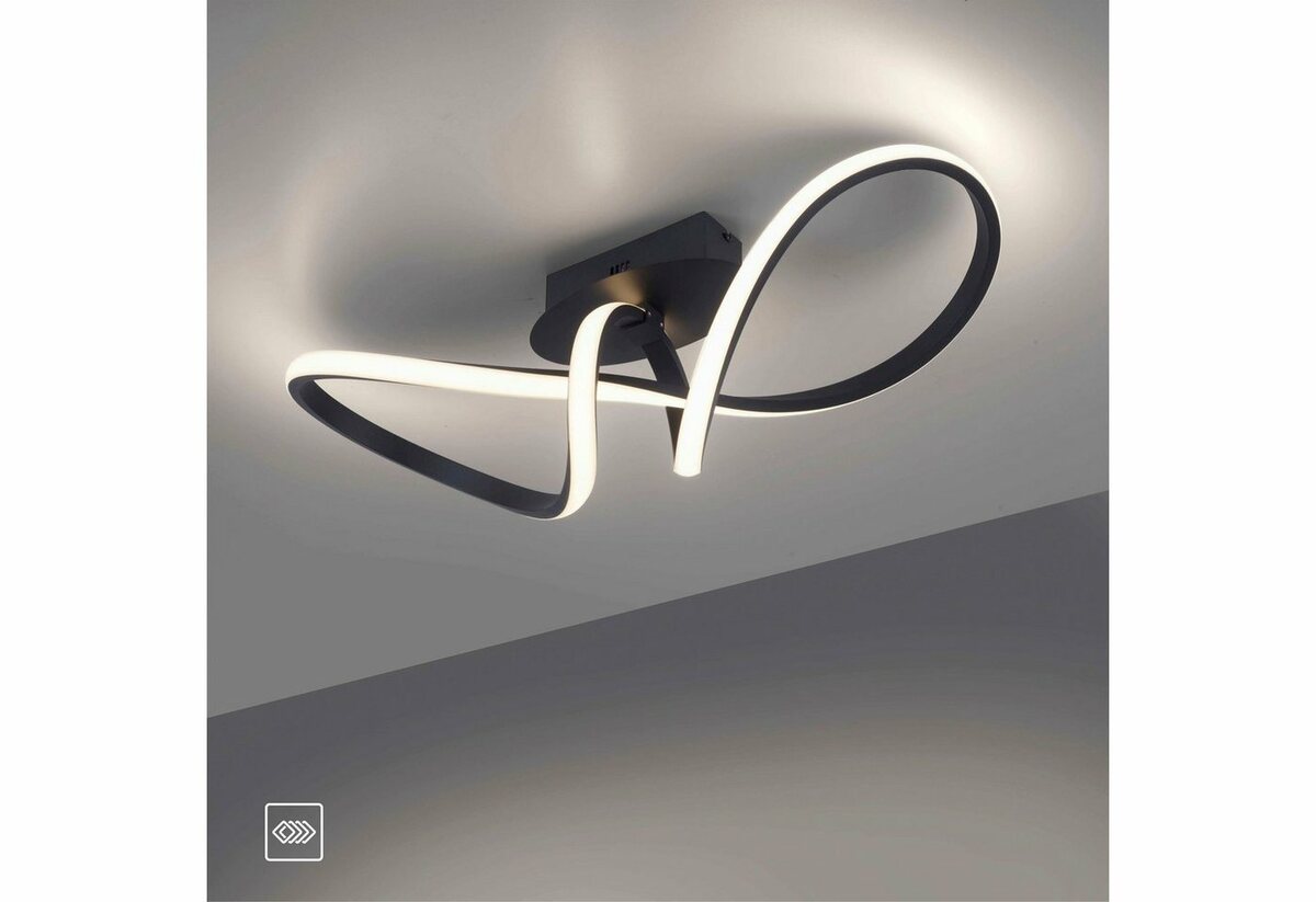 Bild 1 von Leuchten Direkt Deckenleuchte MARIA, LED fest integriert, Warmweiß, LED, dimmbar, Switchmo, Schwarz