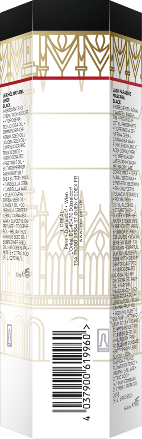 Bild 2 von L’Oréal Paris Lash Paradise Mascara schwarz & Le Khôl Naturell by Paradise Weihnachtsset
