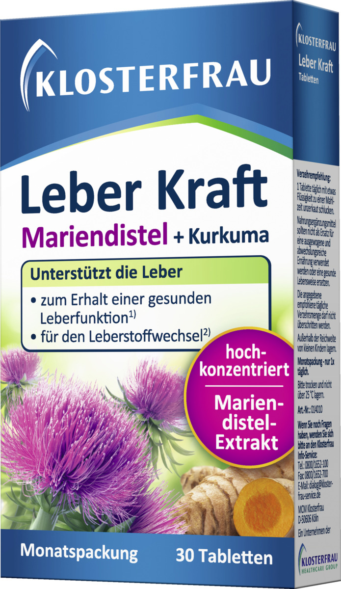 Bild 3 von Klosterfrau Leber Kraft Mariendistel und Kurkuma