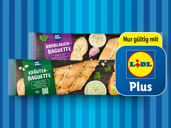 Chef Select Kräuter-/Knoblauch-Baguette, 175 Lidl g von für 0,69 ansehen! €