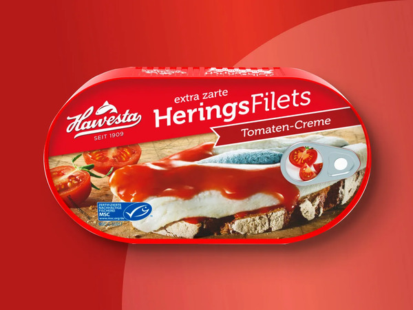 Bild 1 von Hawesta Heringsfilets in Tomaten-Creme, 
         200 g