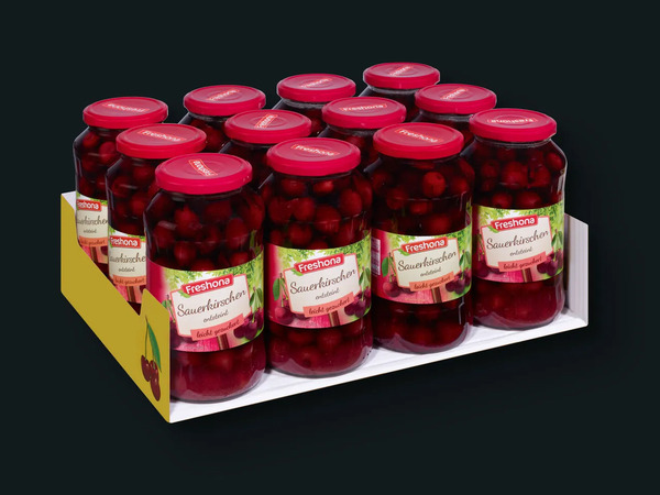 Bild 1 von Freshona Sauerkirschen, 
         12x 720 ml; Abtropfgewicht: 12x 350 g