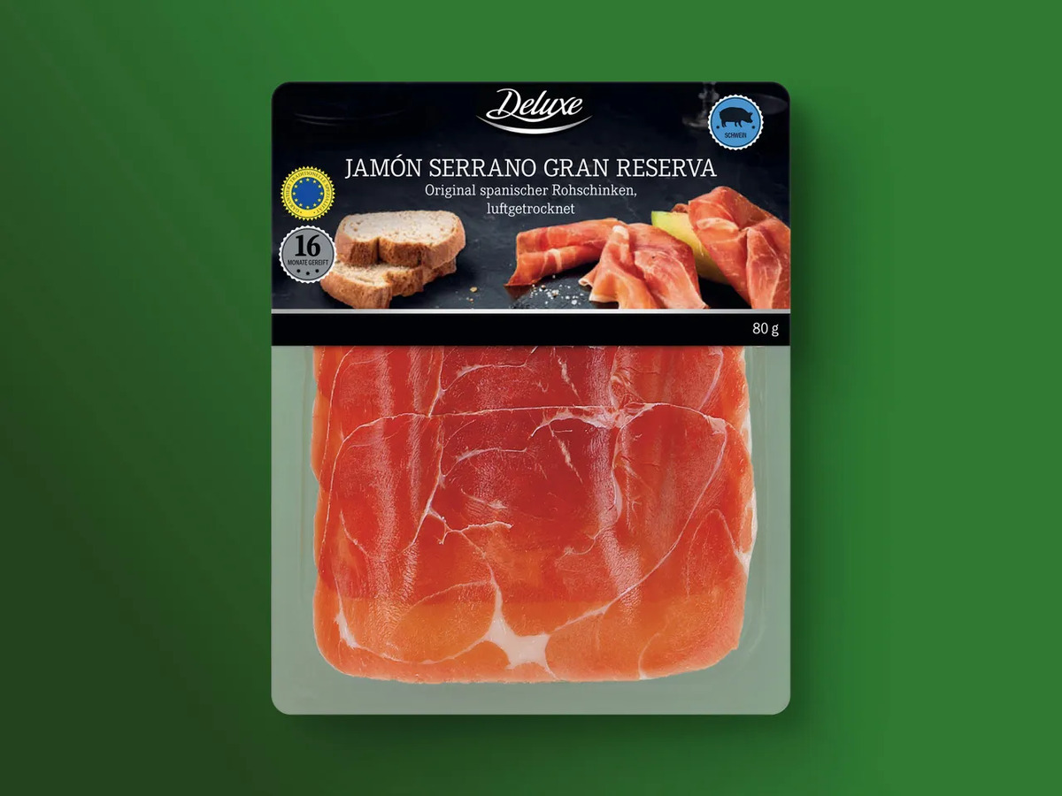 Bild 1 von Deluxe Jamón Serrano Gran Reserva, 
         80 g