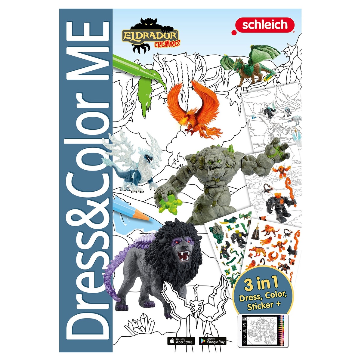 Bild 2 von Mal- und Stickerbuch „Dress & Color Me“