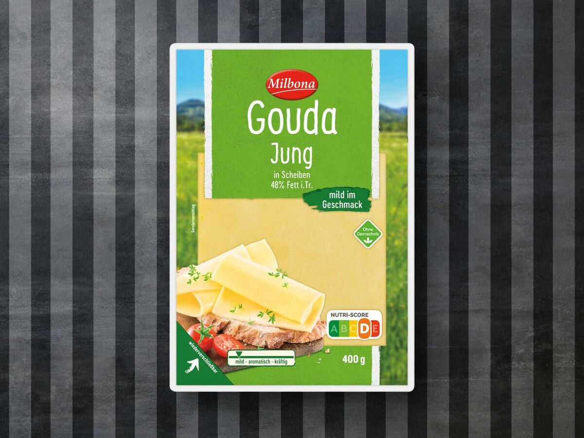 Milbona Gouda Jung In Scheiben 400 G Von Lidl Ansehen